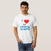 私はNHSのTシャツを愛します Tシャツ (正面フル)