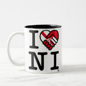 私はNIを愛している ツートーンマグカップ (左)