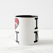 私はNIを愛している ツートーンマグカップ (中央)