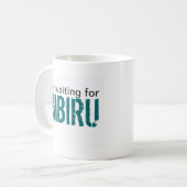 私はNibiruを待っています コーヒーマグカップ (正面左)