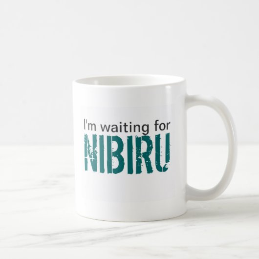 私はNibiruを待っています コーヒーマグカップ (右)