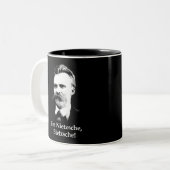 私はNietzsche、Bietzscheです! ツートーンマグカップ (正面左)