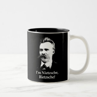 私はNietzsche、Bietzscheです! ツートーンマグカップ