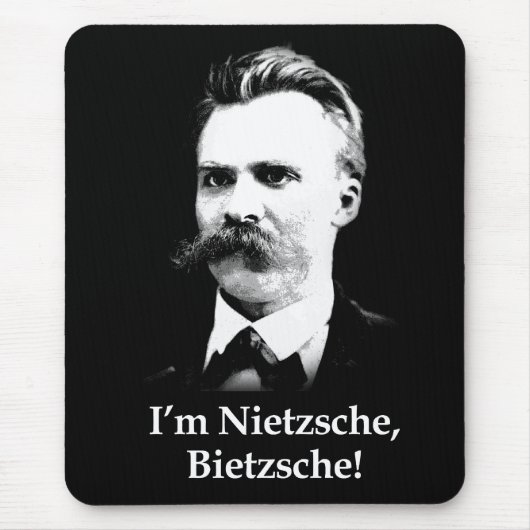 私はNietzsche、Bietzscheです! マウスパッド (正面)