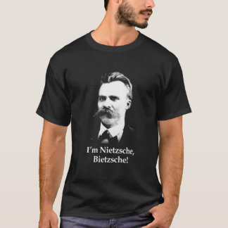 私はNietzsche、Bietzscheです! (黒いティー) Tシャツ