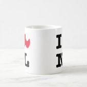 私はNLを愛します コーヒーマグカップ (中央)