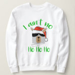 私はNo Ho Ho Christmas Santa Llamaおもしろいではない スウェットシャツ<br><div class="desc">Santa Iはお気に入りのNo Ho Ho Christmas atshirtフード付きスウェットシャツデザイン、Santa'sお気に入りの Ho Ho Christmas T-ShirtデザインのChristmasT-ShirtシャツのChristmasT-ShirtシャツのNo Ho Ho Ho ChristmasAtshirtのSsweetのアイディアフード付きスウェットシャツののではない。お尻スローガンのグラフィックティー、スウェットシャツ。醜いセーターは無い。私はNo Ho Ho Christmas Santa Llamaスウェットシャツおもしろいではない</div>