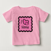 私はNonnaのかわいいTシャツを愛します ベビーTシャツ (正面)