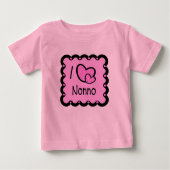 私はNonnoのかわいいTシャツを愛します ベビーTシャツ (正面)