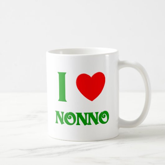 私はNonnoを愛します コーヒーマグカップ (右)