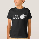 私はNoobとあります Tシャツ (正面)
