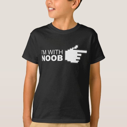 私はNoobとあります Tシャツ (正面)