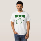私はNoobの新参者とあります Tシャツ (正面フル)