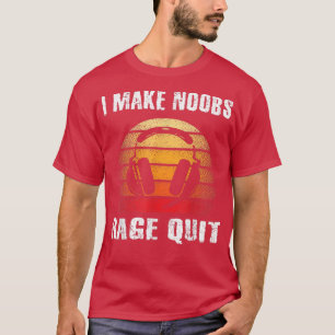 私はNoobs怒りゲーマーやめおもしろいことわざボーイズTee Tシャツ