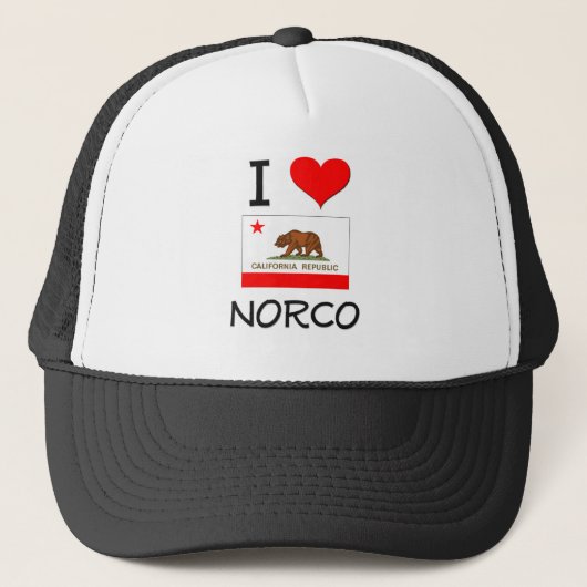 私はNORCOカリフォルニアを愛します キャップ (正面)