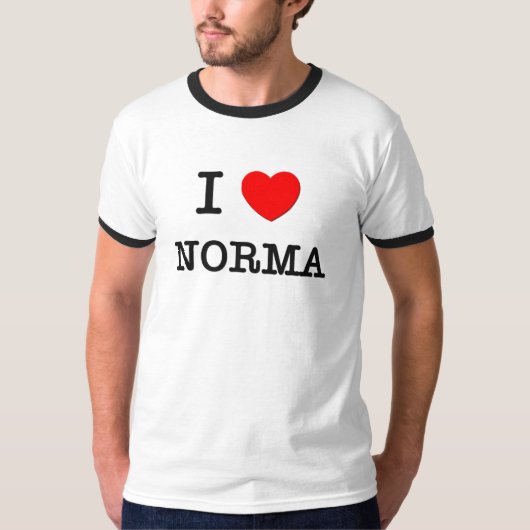 私はNormaを愛します Tシャツ (正面)