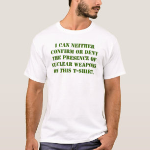 私はnucの存在を確認し、否定してもいくないです tシャツ