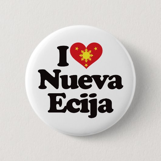 私はNueva Ecijaを愛します 缶バッジ (正面)