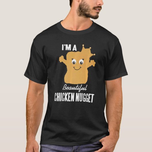 私はNugのための美しいチキンナゲットNugライフ Tシャツ (正面)