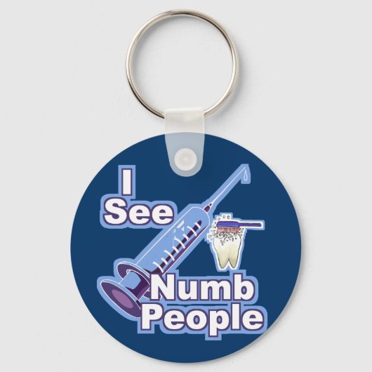 私はNumbの人々を参照 キーホルダー (正面)