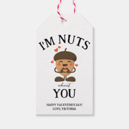 私はNutes about youバレンタインシンプルハート ギフトタグ