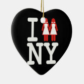 私はNYの女性- .PNGで結婚しました セラミックオーナメント (右)