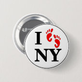私はNY歩きます 缶バッジ (正面&裏面)