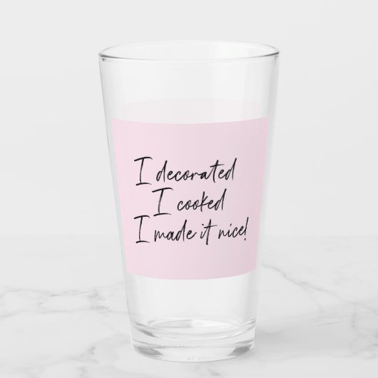 私はNY RHONYのそれに良い主婦をしました タンブラーグラス (裏面)