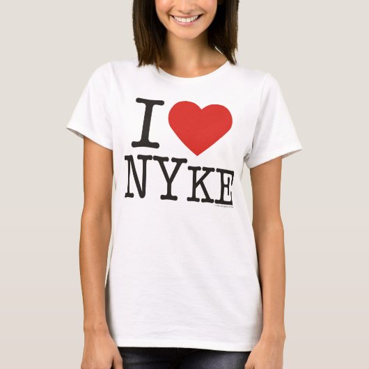 私はNYKEを愛します Tシャツ (正面)