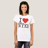 私はNYKEを愛します Tシャツ (正面フル)