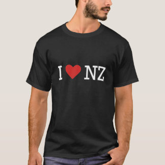私はNZを愛します(暗闇t)のために Tシャツ