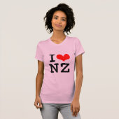 私はNZを愛します Tシャツ (正面フル)