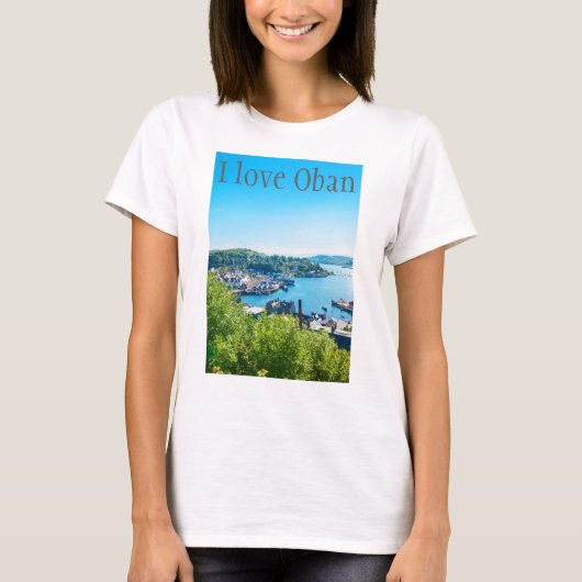 私はObanの名前入りなTシャツを愛します Tシャツ (正面)