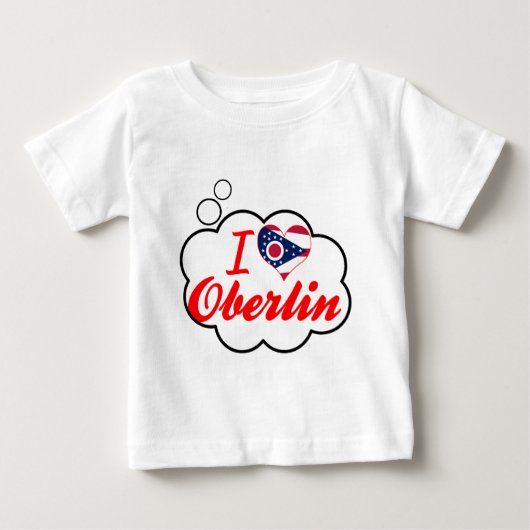 私はOberlin、オハイオ州を愛します ベビーTシャツ (正面)