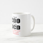 私はOcd贈答用マグのようにCdを持っている コーヒーマグカップ (正面右)