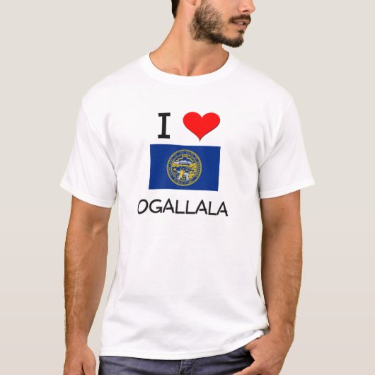 私はOgallalaネブラスカを愛します Tシャツ (正面)