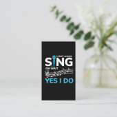 私はOh私がワイシャツの歌手をする待ち時間のYesを常に歌いません 名刺 (スタンド正面)