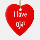 私はOjaiを愛します セラミックオーナメント (右)