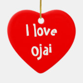 私はOjaiを愛します セラミックオーナメント (裏面)