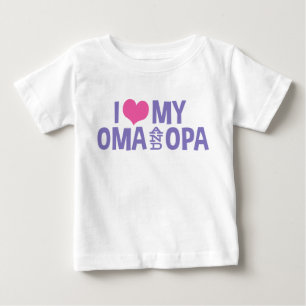 私はOmaとOpaのベビーTシャツが大好き ベビーTシャツ