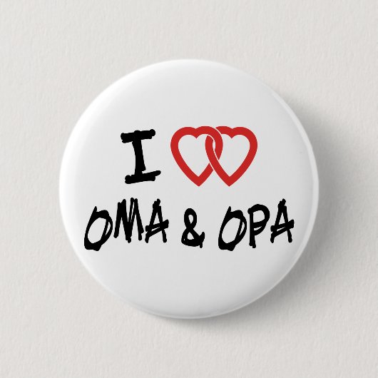 私はOma及びOpaを愛します 缶バッジ (正面)