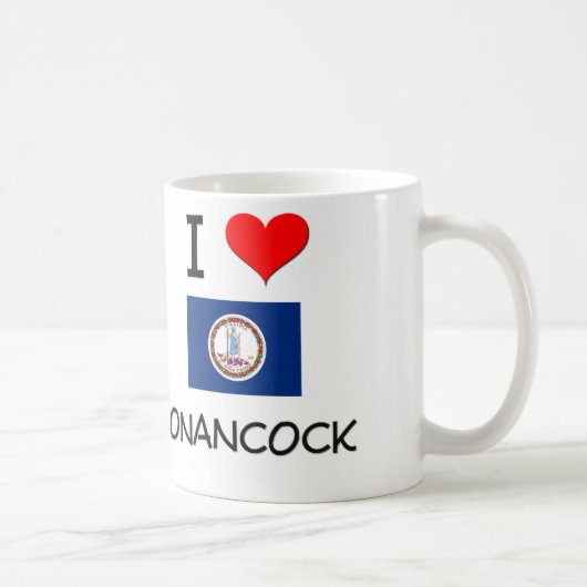私はOnancockヴァージニアを愛します コーヒーマグカップ (右)
