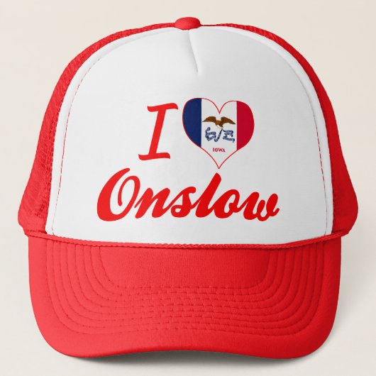 私はOnslow、アイオワを愛します キャップ (正面)
