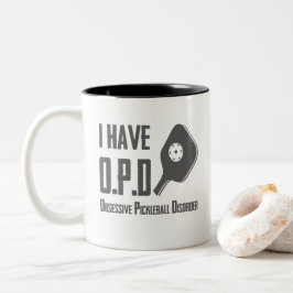 私はOPD強迫性ピックボール障害をおもしろい持つ ツートーンマグカップ