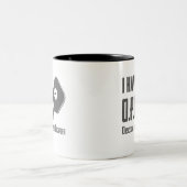 私はOPD強迫性ピックボール障害をおもしろい持つ ツートーンマグカップ (中央)