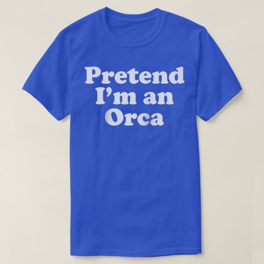 私はOrca怠惰な簡単おもしろいハロウィーンの費用だ Tシャツ (デザイン正面)