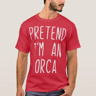 私はOrca衣装ハロウィーン怠惰な簡単 Tシャツ