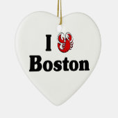 私はormanentボストンを愛します セラミックオーナメント (右)
