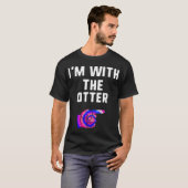 私はOtter絞り染めハロウィンマッチングカップルと一緒に Tシャツ (正面フル)