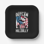 私はOutlawとHillbilly 2024に投票している ペーパープレート (正面)